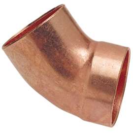 906-2 1-1/2 in. x 1-1/2 in. DWV 45° Fitting Elbow Ftg x C - Wrot (Order in Multiples of 10), H044050