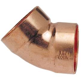 906 1-1/2 in. x 1-1/2 in. DWV 45° Elbow C x C - Wrot (Order in Multiples of 10), H042550