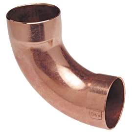907-LT 1-1/2 in. x 1-1/2 in. DWV 90° Long Radius Elbow C x C - Wrot (Order in Multiples of 5), H057000