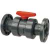 F45TBVBBV 3 in. Bleach Ball Valve - Flanged, Tru-Bloc® True Union, Vented, PVC Schedule 80, FKM, MA604AF