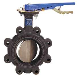 LD-L022-0 2-1/2 in. Butterfly Valve - Ductile Iron, Lug Type, 100 PSI, Actuated, NLG241E