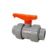 S51TBVBBV 6 in. Bleach Ball Valve - Model C, Socket, Tru-Bloc® True Union, Vented Ball, Corzan® CPVC Schedule 80, FKM, MB597AK
