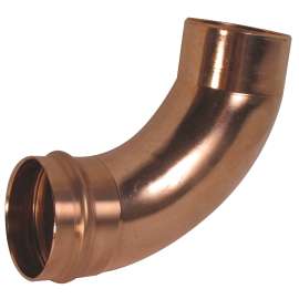 PC607-2-LT 2-1/2 in. x 2-1/2 in. 90° Long Radius Elbow Ftg x P - Wrot Copper, 9080900PC