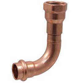 PC607-3 1/2 in. x 3/8 in. 90° Elbow P x F - Wrot Copper, 9082556PC