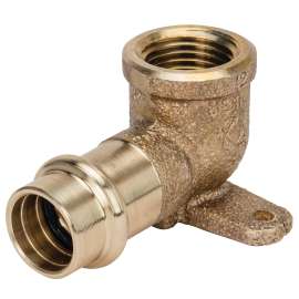 PC707-3-5-LF 1/2 in. x 1/2 in. 90° Drop Elbow P x F - Lead-Free* Cast Bronze, B066850PC