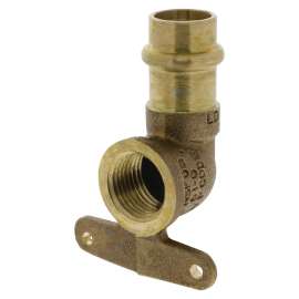 PC707-3-5-A-LF 1/2 in. x 1/2 in. 90° Hi-Ear Elbow P x F - Lead-Free* Cast Bronze, B067850PC