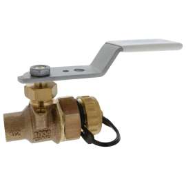 S-585HP-66-LF-HC 1/2 in. x 1/2 in. Solder End x Hose End - High-Performance Bronze Ball Valve - Lead-Free - Stainless Steel Trim, HP838H6