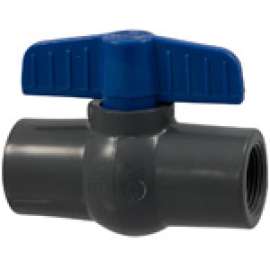 T45CEV 3/4 in. Ball Valve - Threaded, Compact Economy, PVC Schedule 80, FKM, MA063A8