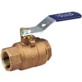 T58570 1 1/4 THRD BALL FULL PORT BRZ, Two-Piece Bronze Ball Valve - Full Port, Threaded, T-585-70