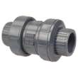 S45BCV 3 in. Ball Check Valve - Socket, True Union, PVC Schedule 80, FKM, MA801AF