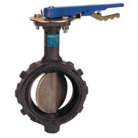 WD-L022-0 2-1/2 in. Butterfly Valve - Ductile Iron, Wafer Type, 100 PSI, Actuated, Stainless Steel, NLH241E