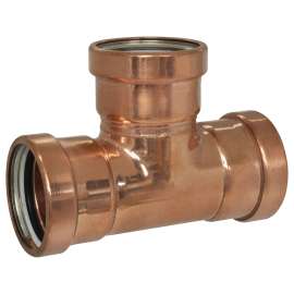 PC611XLC 3 in. x 3 in. x 1-1/4 in. Pro-Connect Press - XLC Copper Tees, 910690XLC