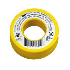 1/2" x 260" PTFE Yellow Thread Seal Tape 