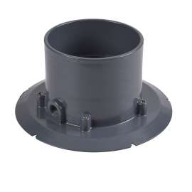 4" PVC Adj. Commercial Cleanout w/ 6" NI Cover & Square Ring