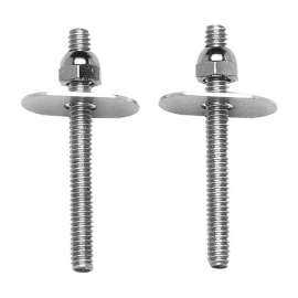 Toilet Bolts, 1/4" x 2-1/2" Plated, Oregon Pattern