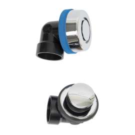 True Blue PVC Half Kit, Touch Toe Stopper, w/ Test Kit, Brushed Nickel