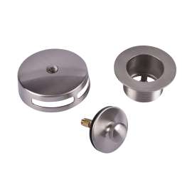 DBlue Trim Kit, for Schedule 40 - Rough-In Kit Touch-Toe Stopper w/ Chrome Finish Trim