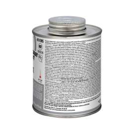PVC Heavy Duty Cement 1 Pt Gray for Pipe & Fittings up to 12in Diameter or up to 18in Diameter for Non-Pressure