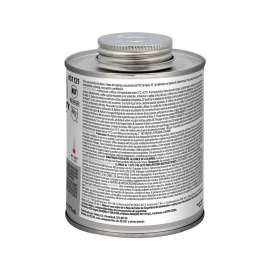 PVC Heavy Duty Cement 16 Oz Gray Fast Set for Pipe & Fittings up to 12in Diameter or up to 18in Diameter for Non-Pressure