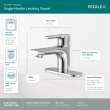 Peerless Flute(TM): Single Top Handle Lavatory Faucet, P1512LF