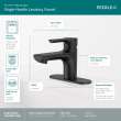 Peerless Flute(TM): Single Top Handle Lavatory Faucet, P1512LF-BL