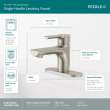 Peerless Flute(TM): Single Top Handle Lavatory Faucet, P1512LF-BN