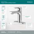 Peerless Flute(TM): Single Top Handle Lavatory Faucet, P1513LF