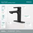 Peerless Flute(TM): Single Top Handle Lavatory Faucet, P1513LF-BL