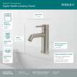 Peerless Precept(R): Single Top Handle Lavatory Faucet, P1647LF-BN-M-0.5