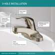 Peerless Core: Single Handle Bathroom Faucet, P188620LF-BN