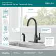 Peerless Ezra(R): Single-Handle Kitchen Faucet with Spray, P1971LF-BL