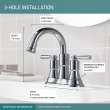 Peerless Westchester(R): Two-Handle Centerset Bathroom Faucet, P2523LF