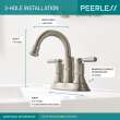 Peerless Westchester(R): Two-Handle Centerset Bathroom Faucet, P2523LF-BN