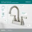 Peerless Elmhurst(R): Two-Handle Centerset Bath Faucet, P2665LF-BN