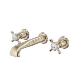 Edwardian(TM) Wall Mount Lavatory Faucet Trim With U-Spout, U.3561X-STN/TO-2