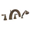Georgian Era(TM) 4-Hole Deck Mount Tub Filler With C-Spout, U.3648LS-EB