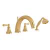 Georgian Era(TM) 4-Hole Deck Mount Tub Filler With C-Spout, U.3648LS-EG