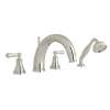 Georgian Era(TM) 4-Hole Deck Mount Tub Filler With C-Spout, U.3648LS-PN