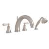 Georgian Era(TM) 4-Hole Deck Mount Tub Filler With C-Spout, U.3648LS-STN