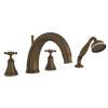 Georgian Era(TM) 4-Hole Deck Mount Tub Filler With C-Spout, U.3649X-EB