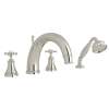 Georgian Era(TM) 4-Hole Deck Mount Tub Filler With C-Spout, U.3649X-PN