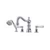 Edwardian(TM) 4-Hole Deck Mount Tub Filler With Column Spout, U.3745L-APC