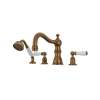 Edwardian(TM) 4-Hole Deck Mount Tub Filler With Column Spout, U.3745L-EB