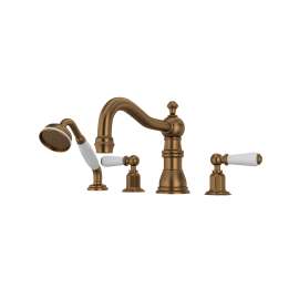 Edwardian(TM) 4-Hole Deck Mount Tub Filler With Column Spout, U.3745L-EB