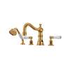 Edwardian(TM) 4-Hole Deck Mount Tub Filler With Column Spout, U.3745L-EG