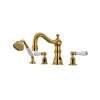 Edwardian(TM) 4-Hole Deck Mount Tub Filler With Column Spout, U.3745L-ULB