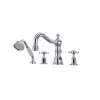 Edwardian(TM) 4-Hole Deck Mount Tub Filler With Column Spout, U.3746X-APC