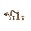 Edwardian(TM) 4-Hole Deck Mount Tub Filler With Column Spout, U.3746X-EB