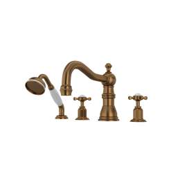 Edwardian(TM) 4-Hole Deck Mount Tub Filler With Column Spout, U.3746X-EB