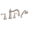 Georgian Era(TM) 4-Hole Deck Mount Tub Filler With Column Spout, U.3747LSP-STN